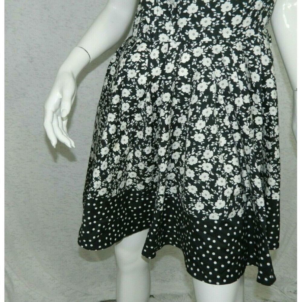 LC Lauren Conrad Dress Fit Flare Daisy Ruffle Sz 8 - Picture 6 of 8